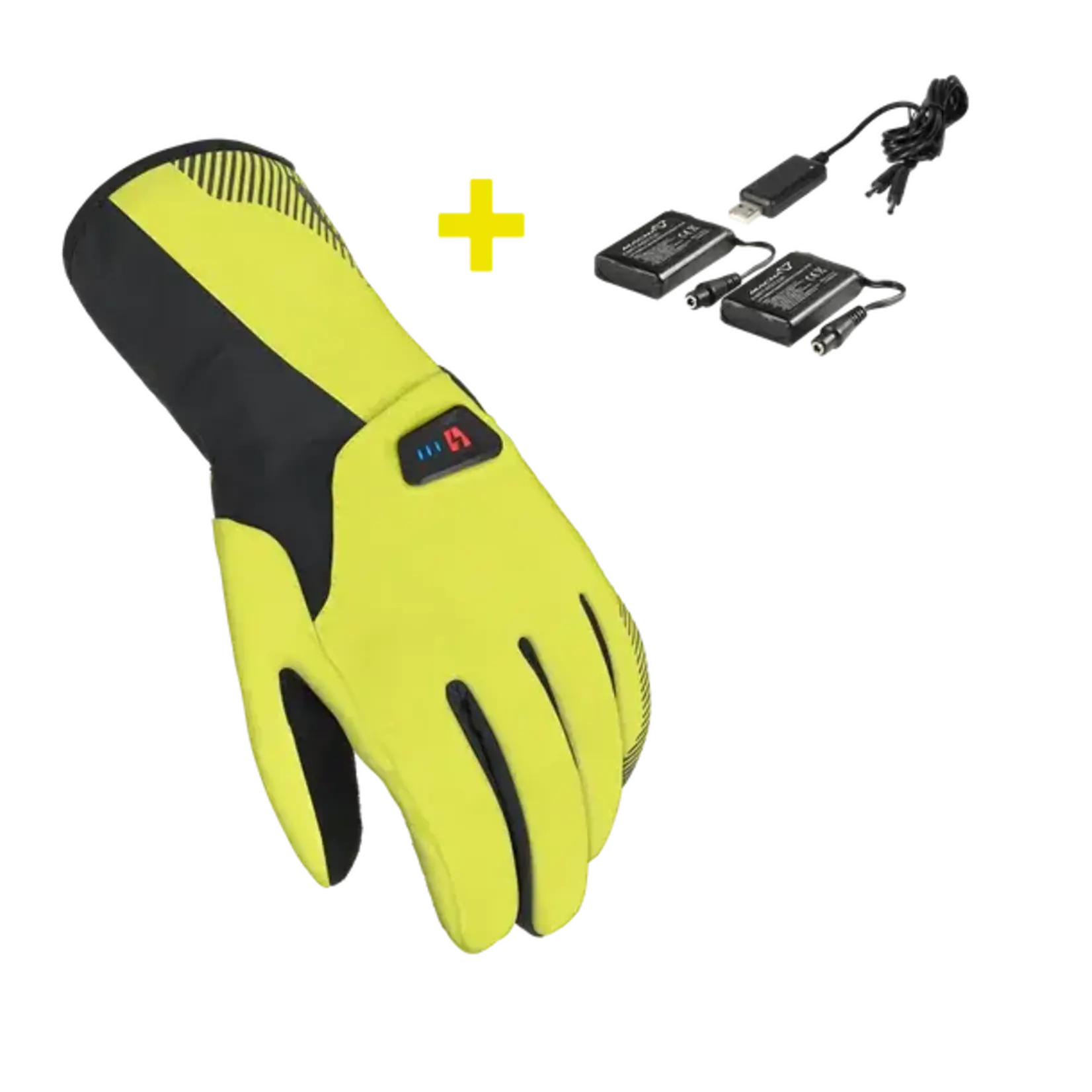 Macna Macna heated glove SPARK kit Fluorescent yellow