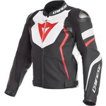 Dainese Dainese jacket leather avro 4 black matt/lava red/white