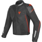 Dainese Dainese jacket textile d-dry super rider black/fluo red