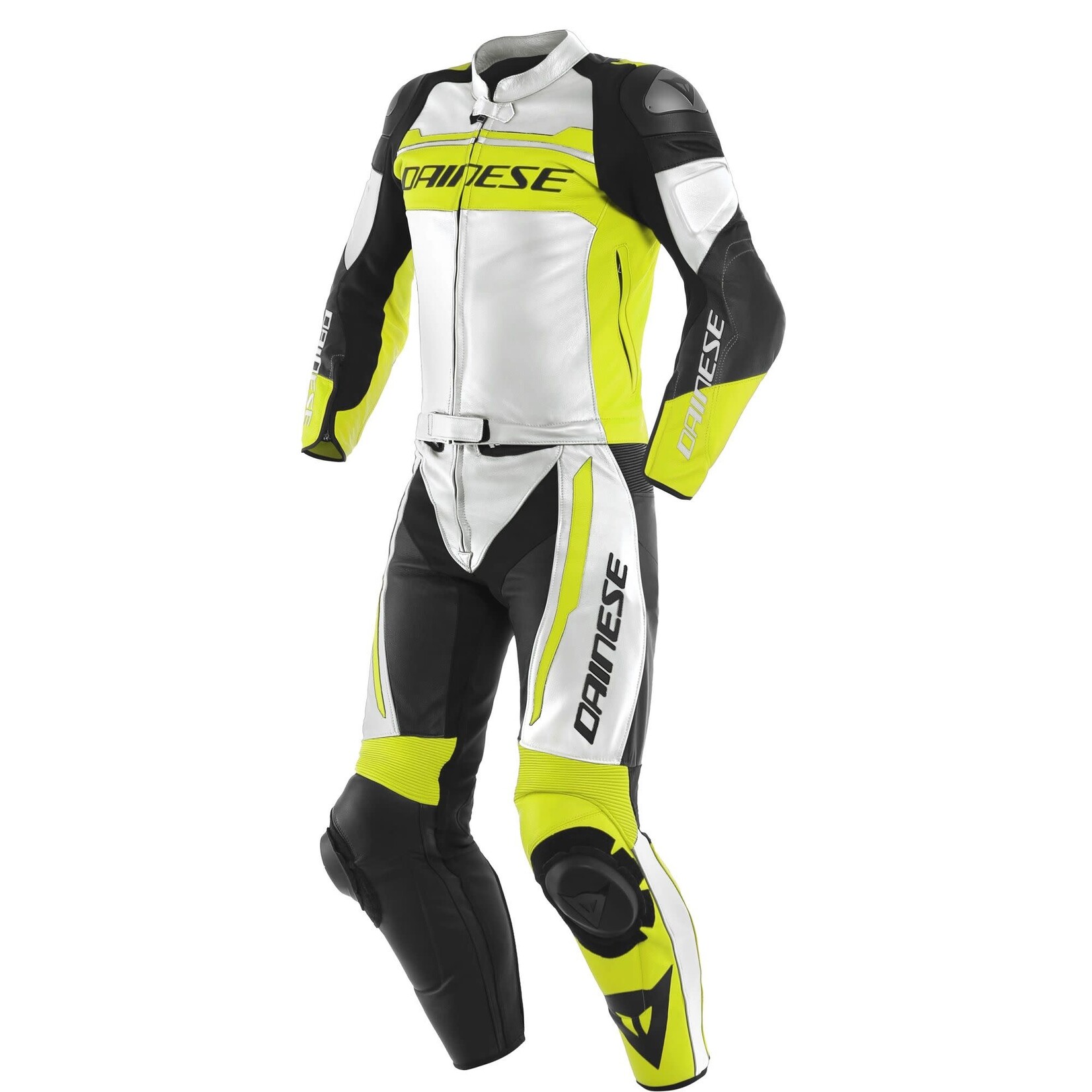 Dainese Dainese combi 2pc mistel white/fluo yellow/black 54