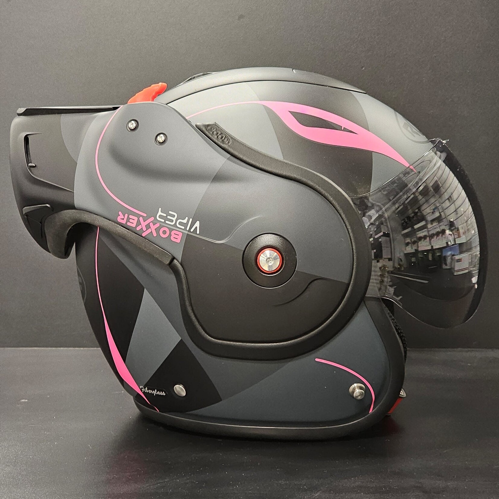 Roof Roof helmet RO9 new boxxer viper matt black/pink