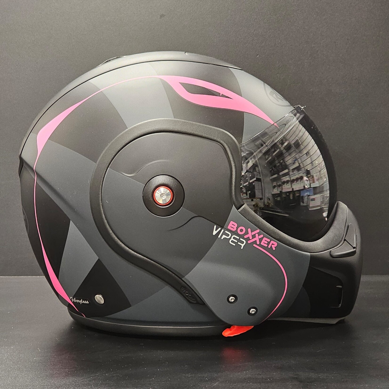 Roof Roof helmet RO9 new boxxer viper matt black/pink