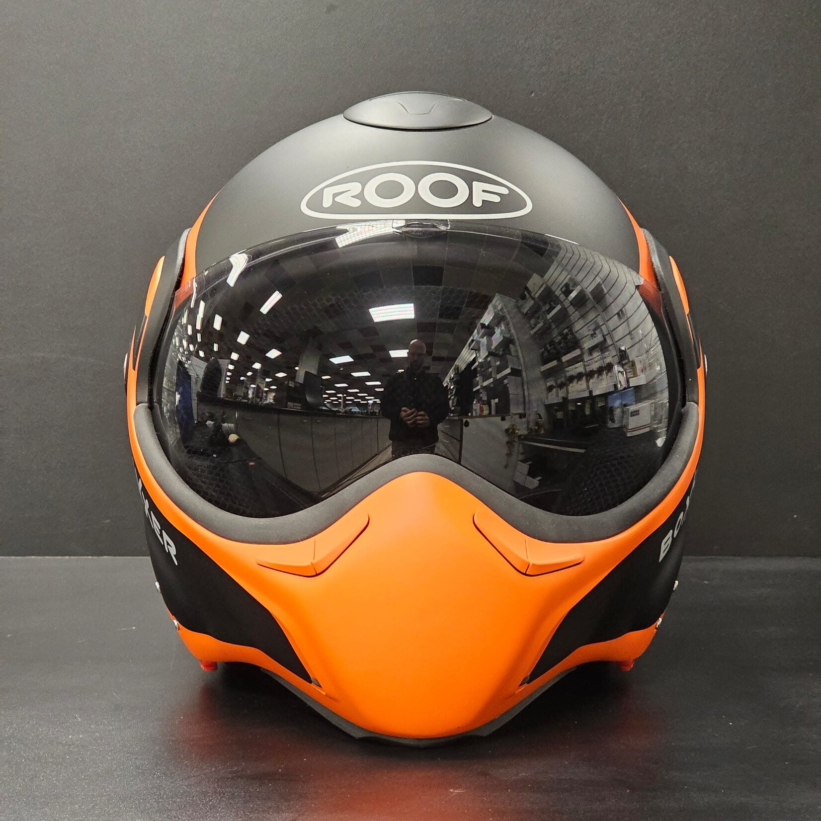 Roof Roof helmet RO9 new boxxer fuzo matt black/orange 57/SM