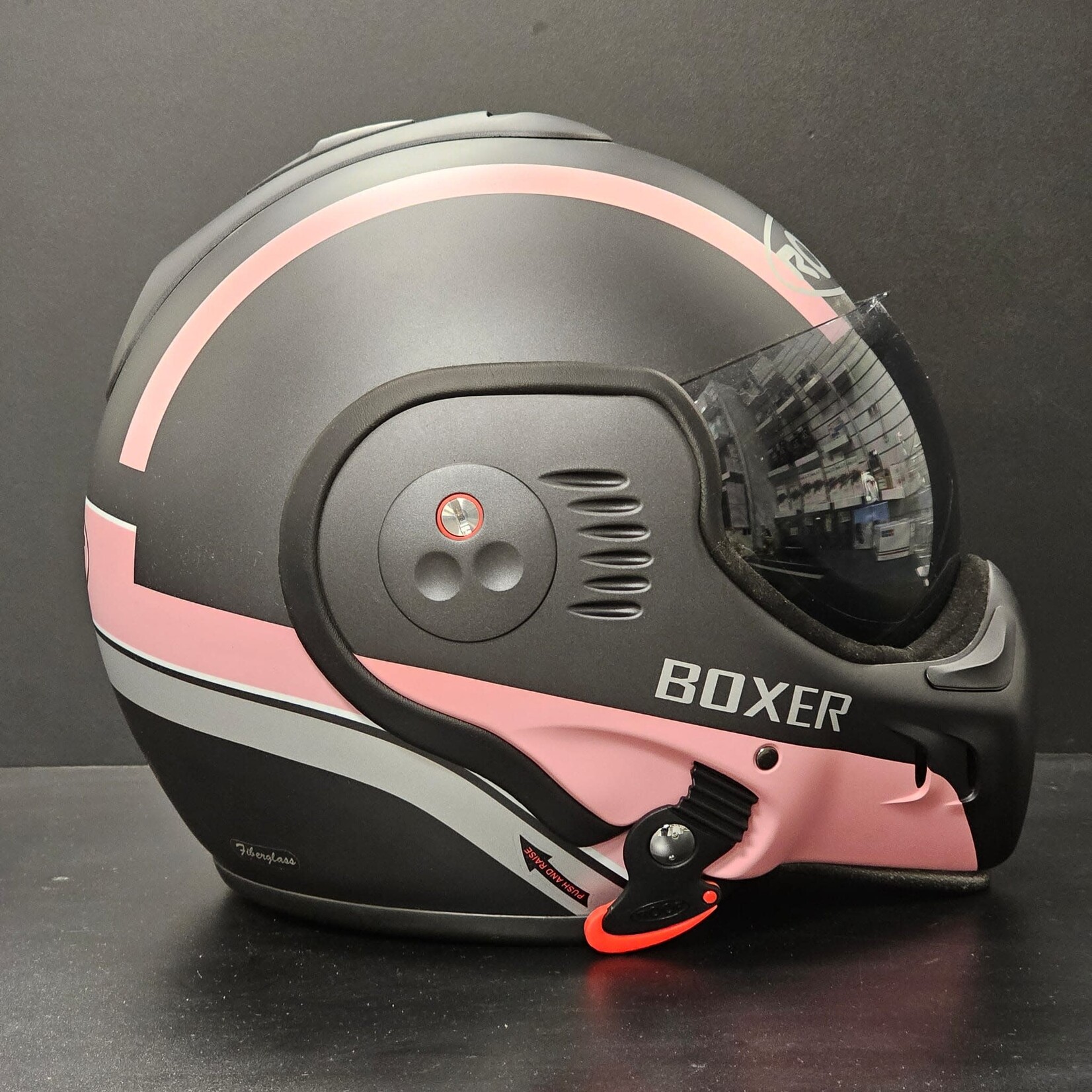Roof Roof helmet RO5 boxer V8 manga mat.graphite/pink XS/54