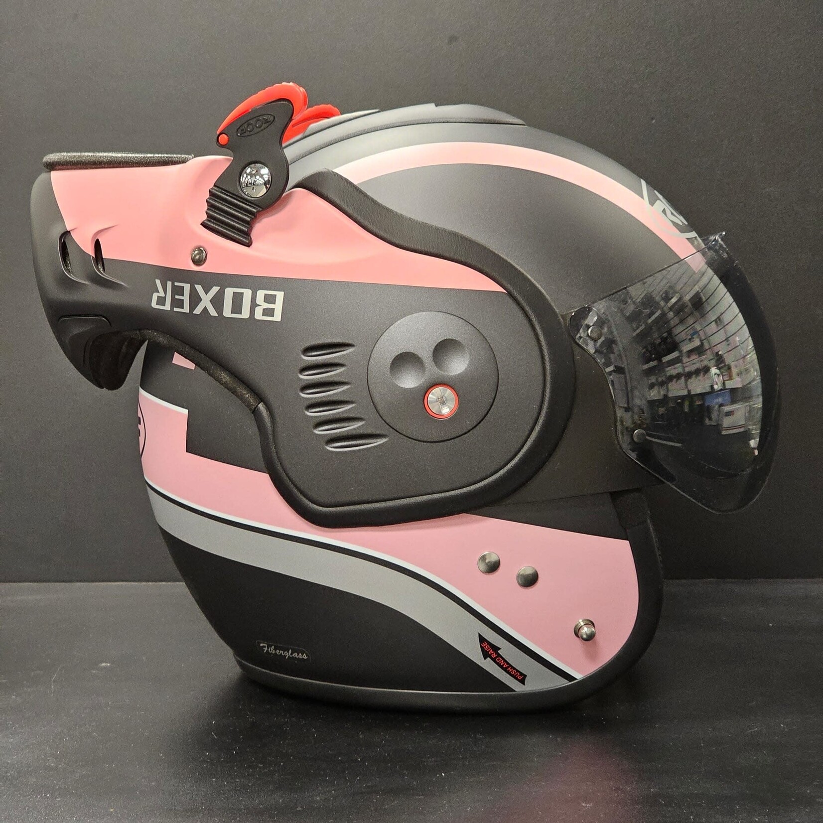 Roof Roof helmet RO5 boxer V8 manga mat.graphite/pink XS/54
