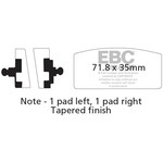 EBC EBC brake pad FA022 KEVLAR [MA20]