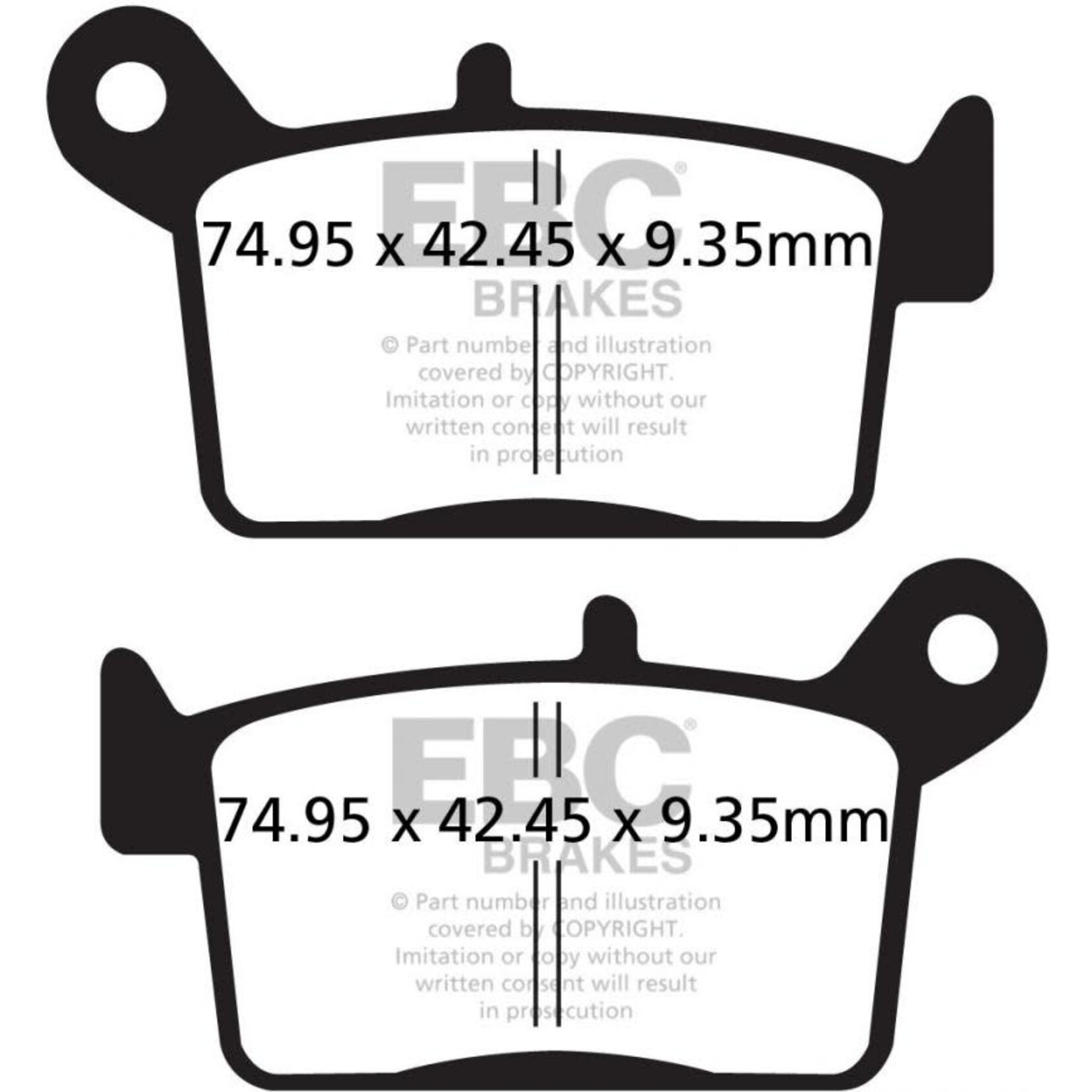 EBC EBC brake pad FA679HH [MF440]