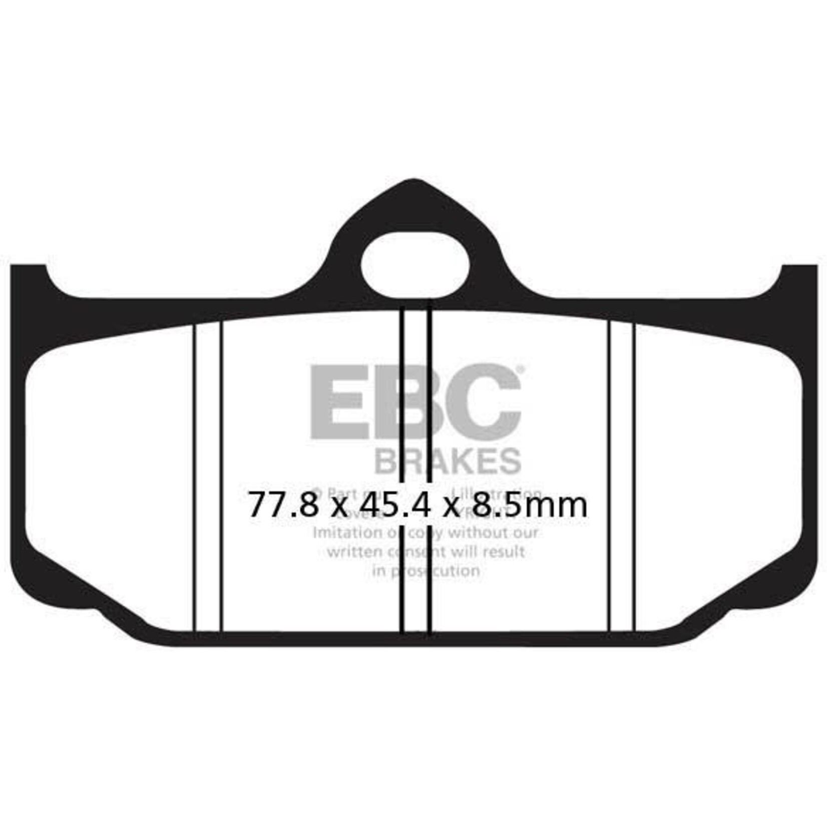 EBC EBC brake pad FA211 KEVLAR