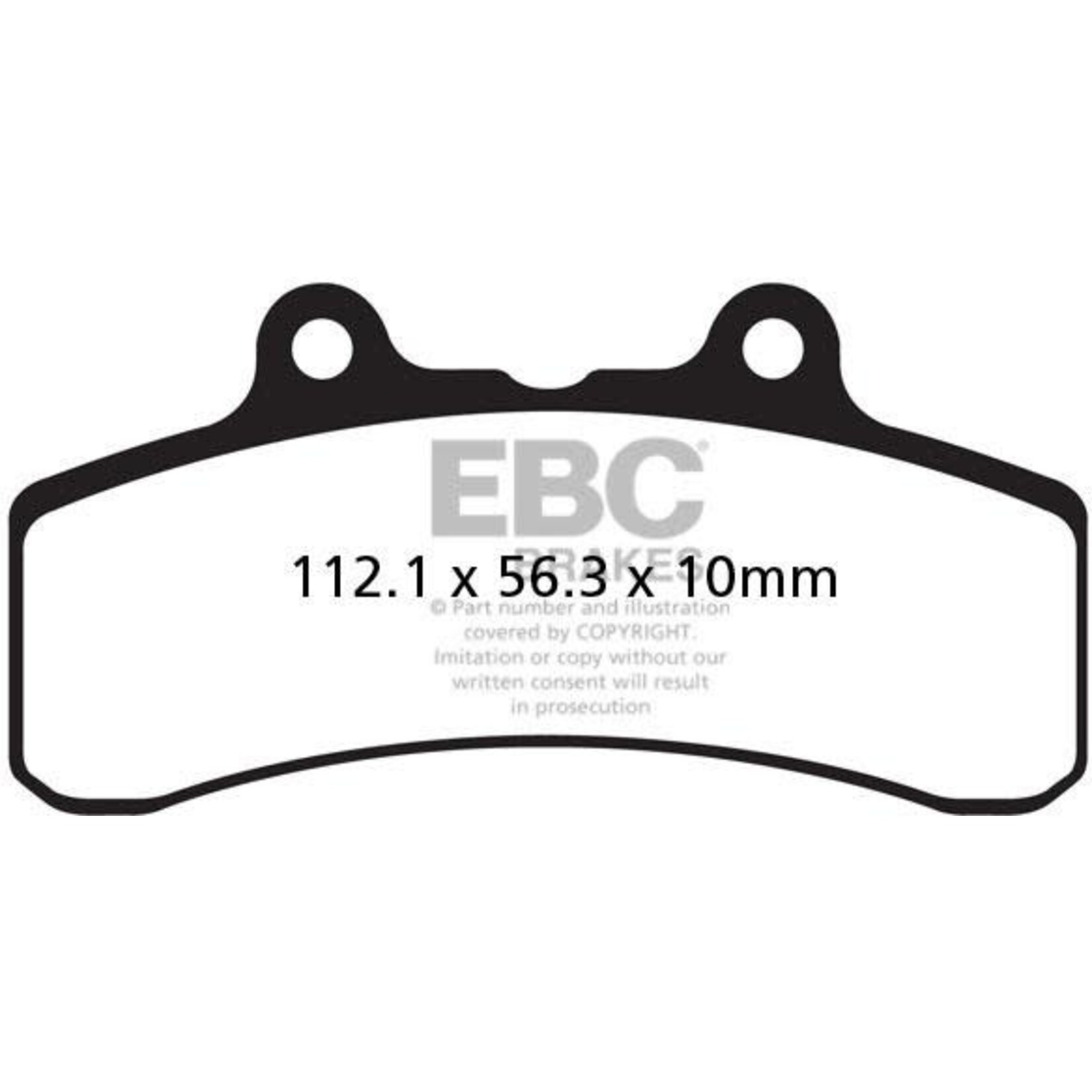 EBC EBC brake pad FA210 KEVLAR [Brembo 07HD1109][MA158]