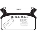 EBC EBC brake pad FA201 KEVLAR