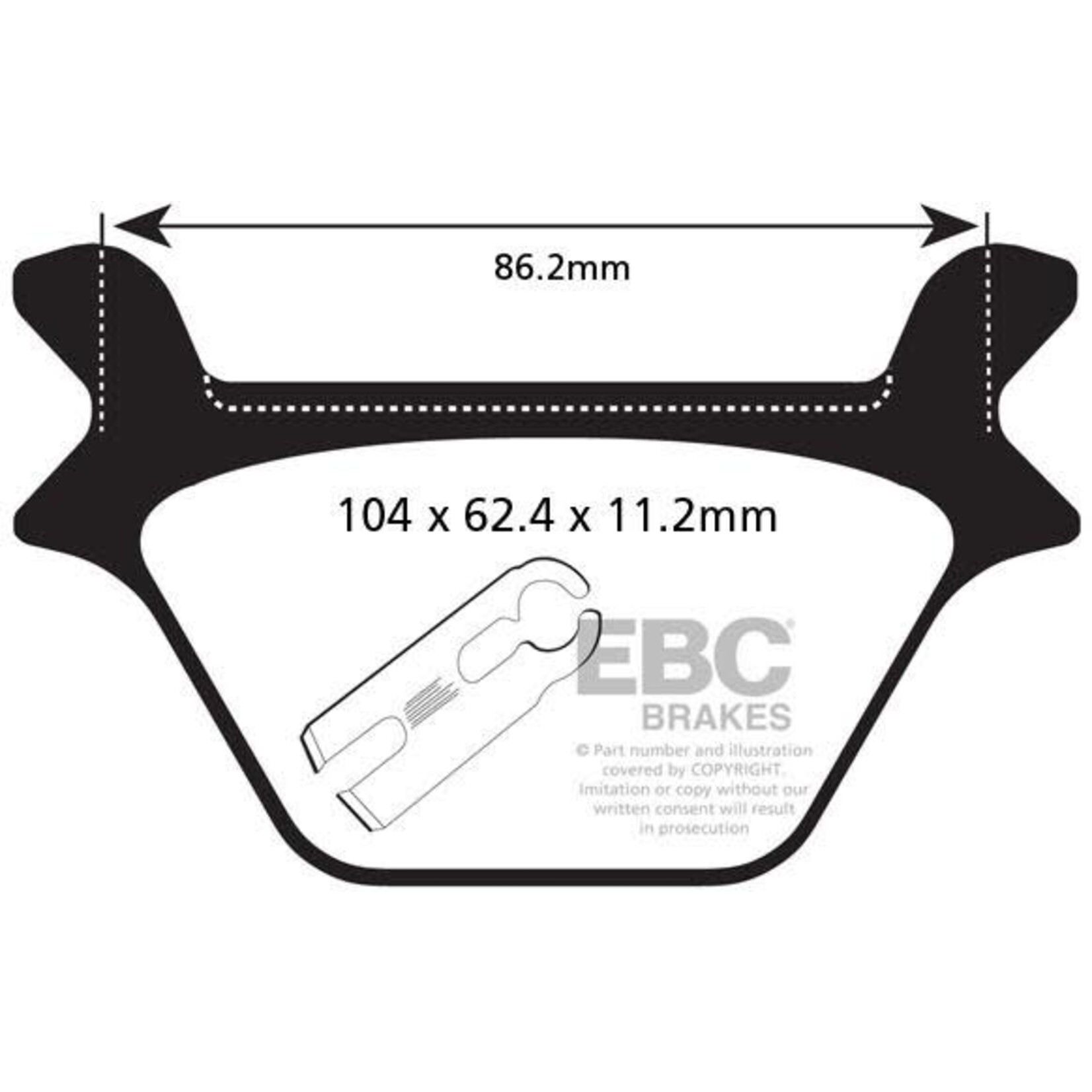 EBC EBC brake pad FA200 KEVLAR [MR169]