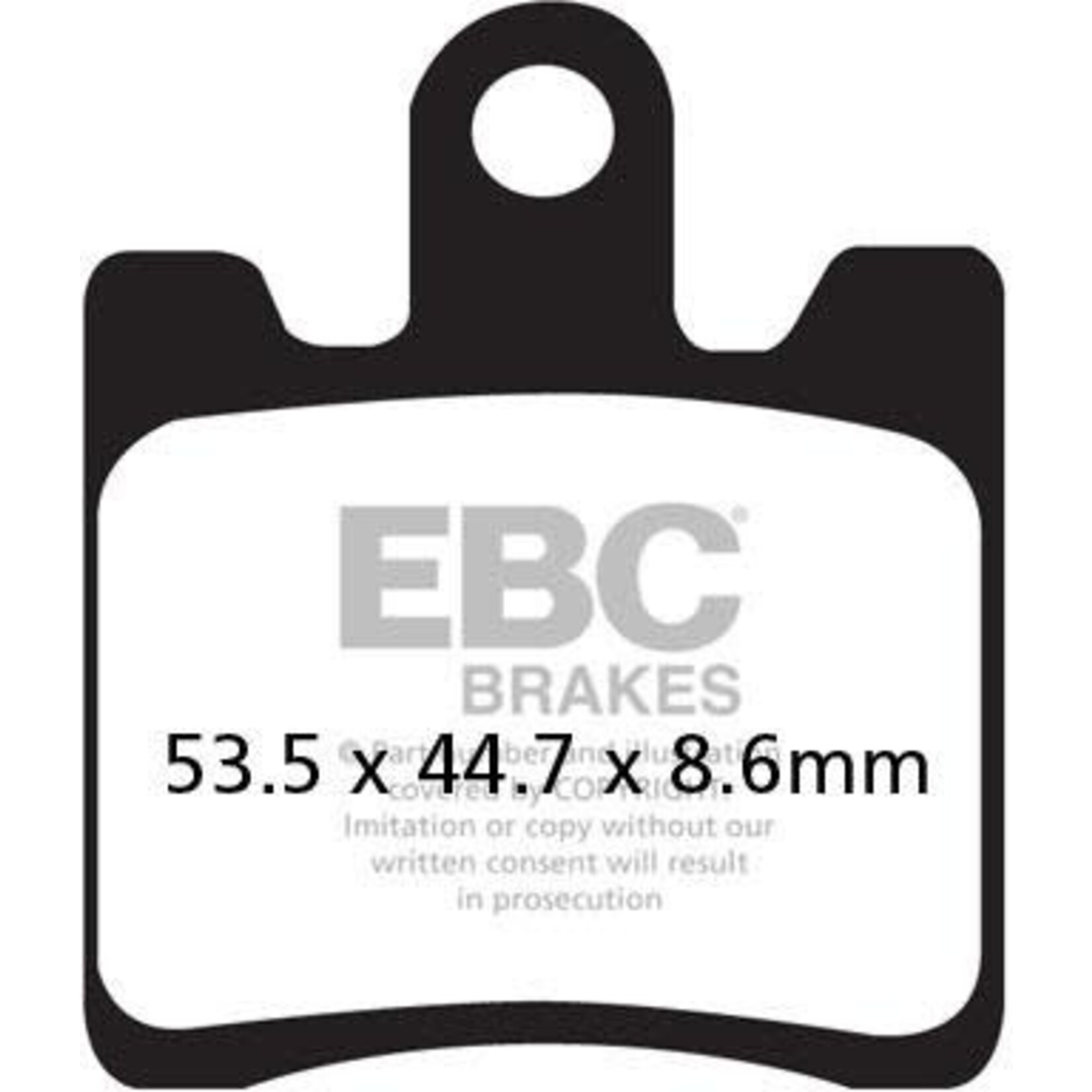 EBC EBC brake pad SFA283/4HH SINTERED [MSS240]