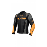 Ixon Ixon jacket leather vortex 3 black/anthracite/orange