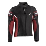 Ixon Ixon jacket textile ladies ilana evo black/burgundy