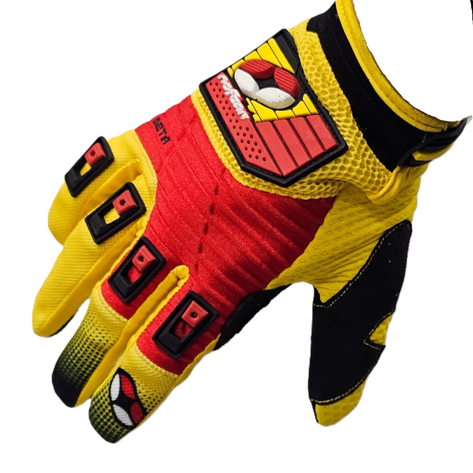 No Fear No Fear mx glove beta yellow/red