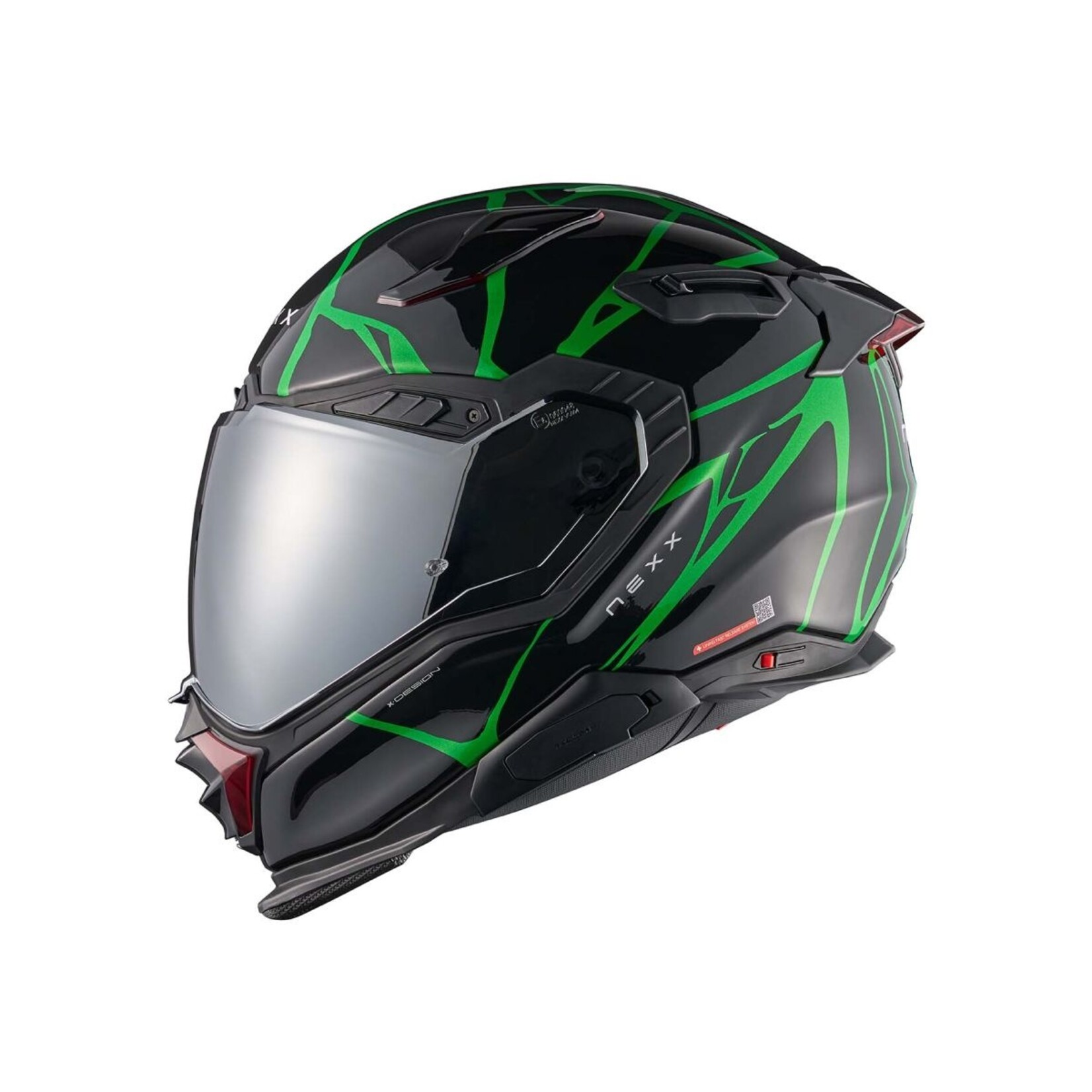 Nexx NEXX Helmet X.WST3 B-SIDE Black/green.gloss