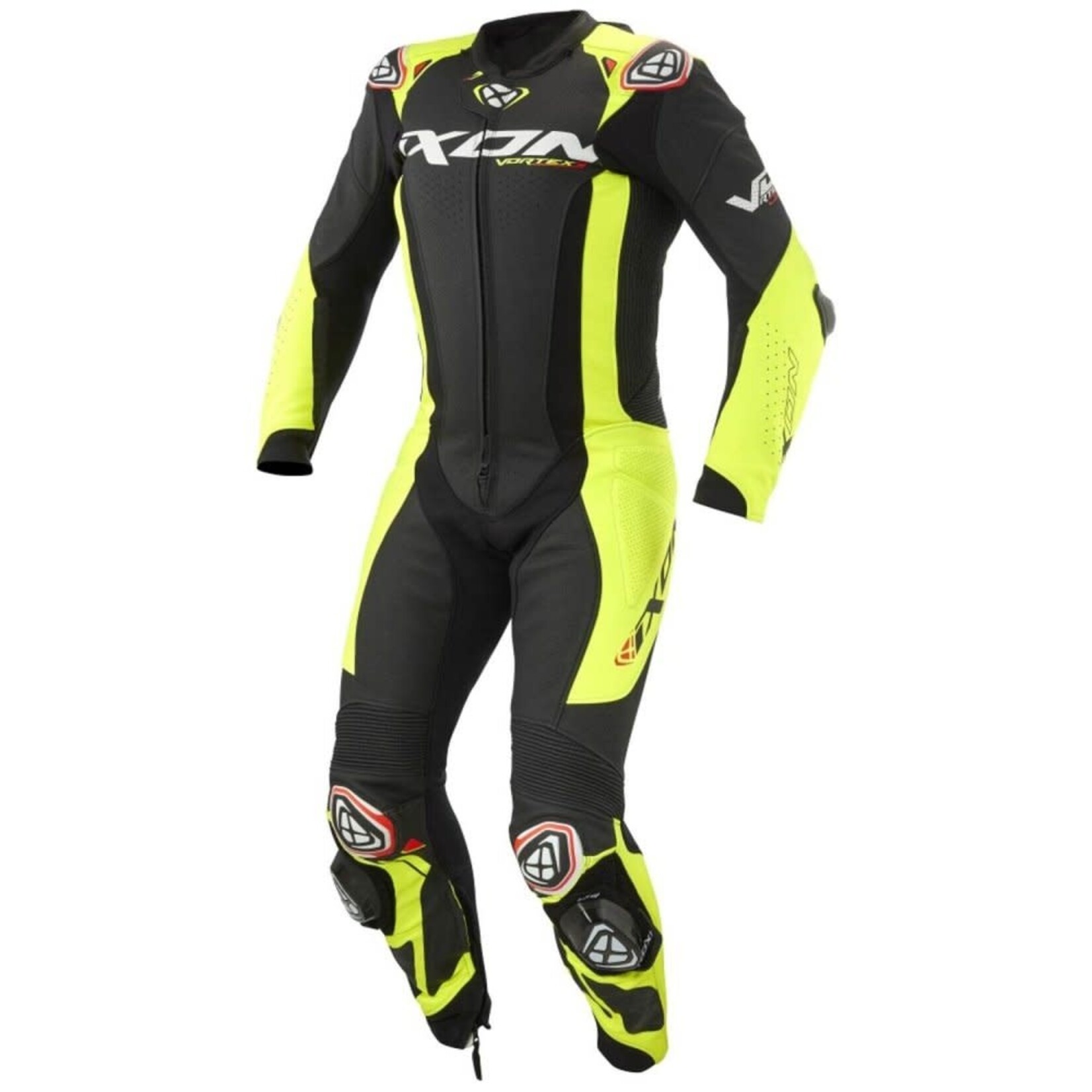 Ixon Ixon combi leather 1pc vortex 3 black/bright.yellow