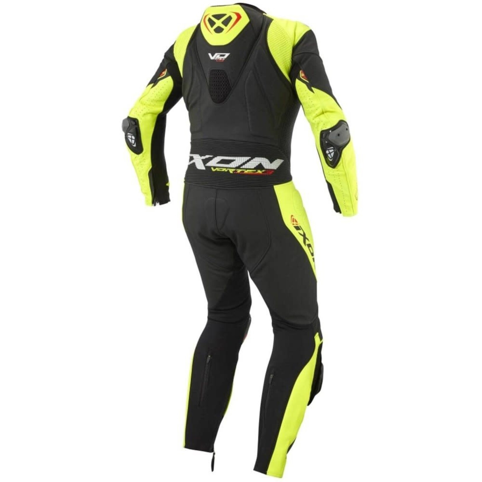 Ixon Ixon combi leather 1pc vortex 3 black/bright.yellow