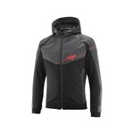 Ixon Ixon jacket textile section black/anthra/red.fluo