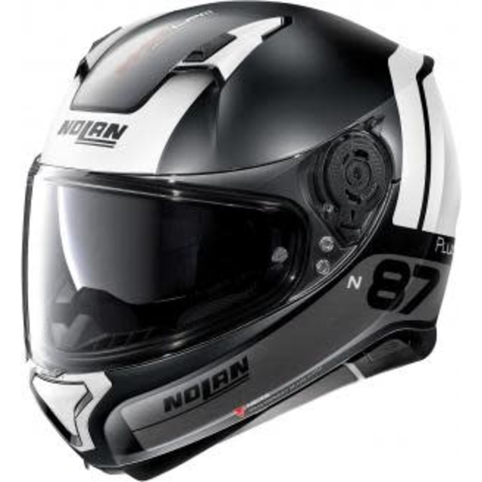 Nolan Nolan N87 + distinctive flat black/white (23) XL