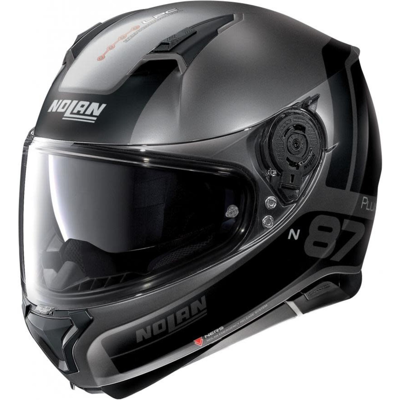 Nolan Nolan helmet N87 + distinctive flat.lava.grey XXL