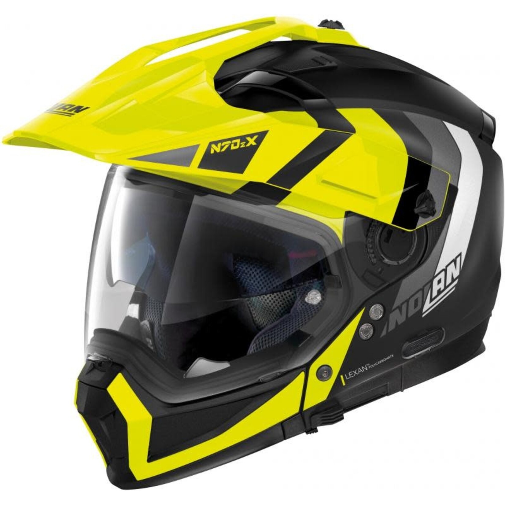 Nolan Nolan helmet N70.2 X decurio flat black/fluo.yellow S
