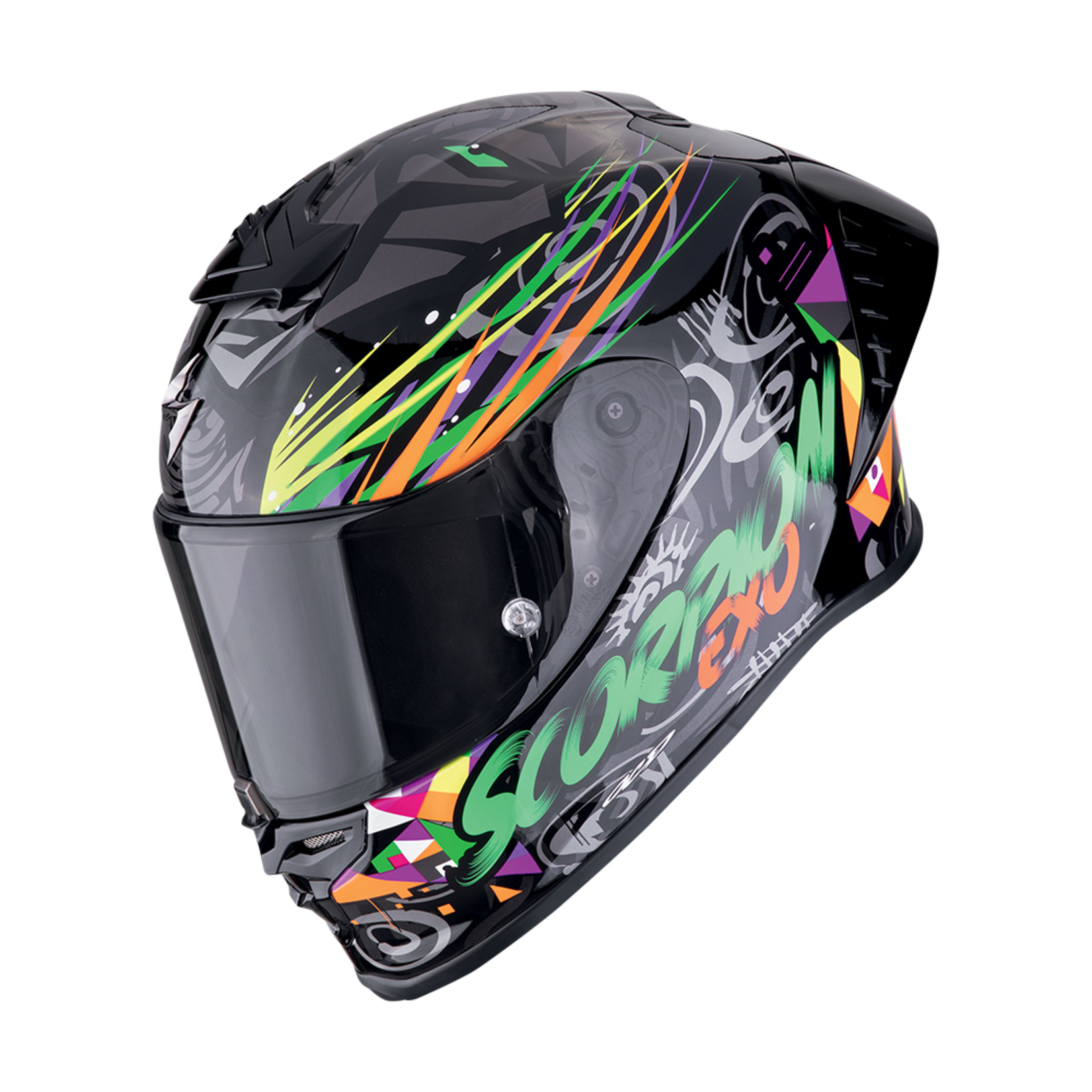 Scorpion Scorpion helmet EXO-R1 EVO II AIR SAVAGE black/green/orange