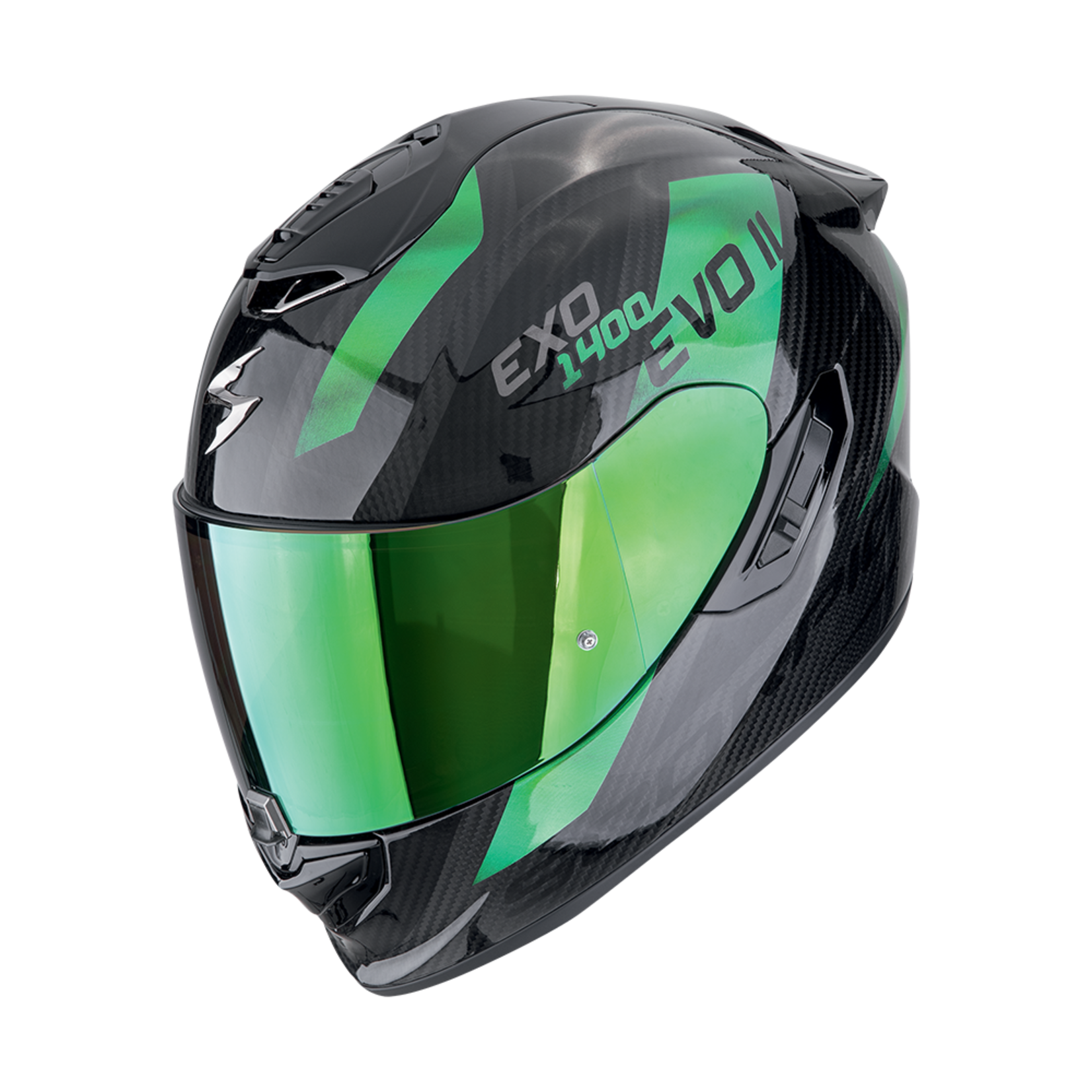 Scorpion Scorpion EXO-1400 EVO II CARBON AIR PLATTED black/green