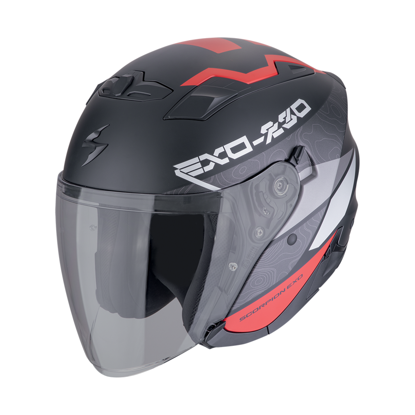 Scorpion Scorpion EXO-230 BAND black.matt/red/silver