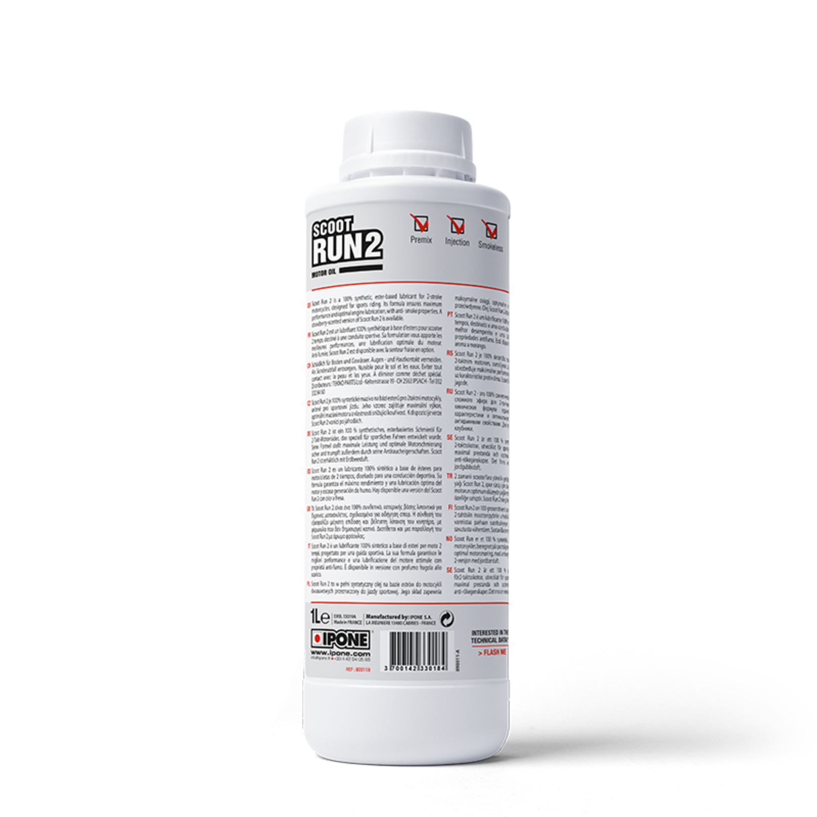 IPONE IPONE SCOOT RUN 2 FRAISE - 1L