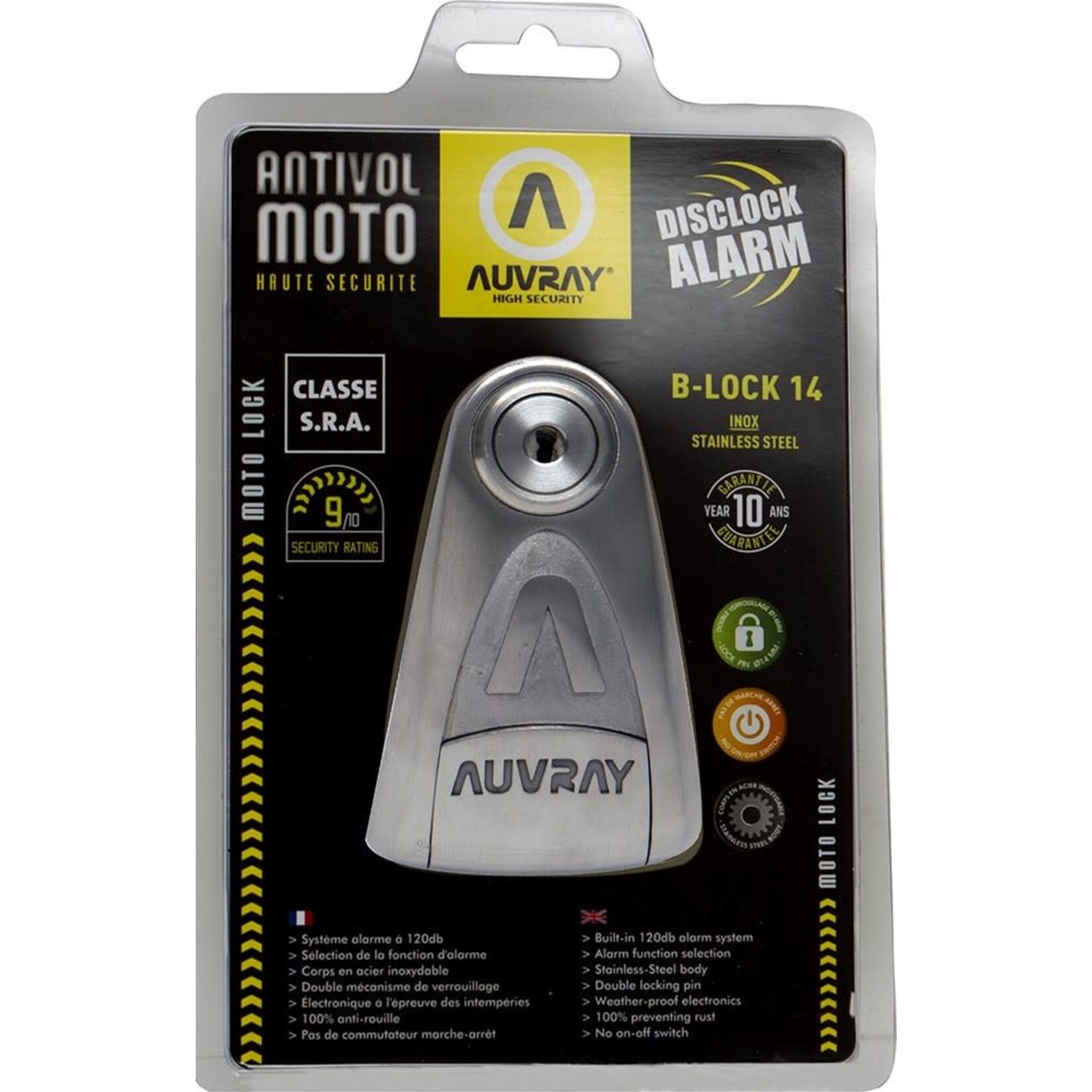 Auvray Auvray disc lock alarm b-lock 14 SRA dia 14mm