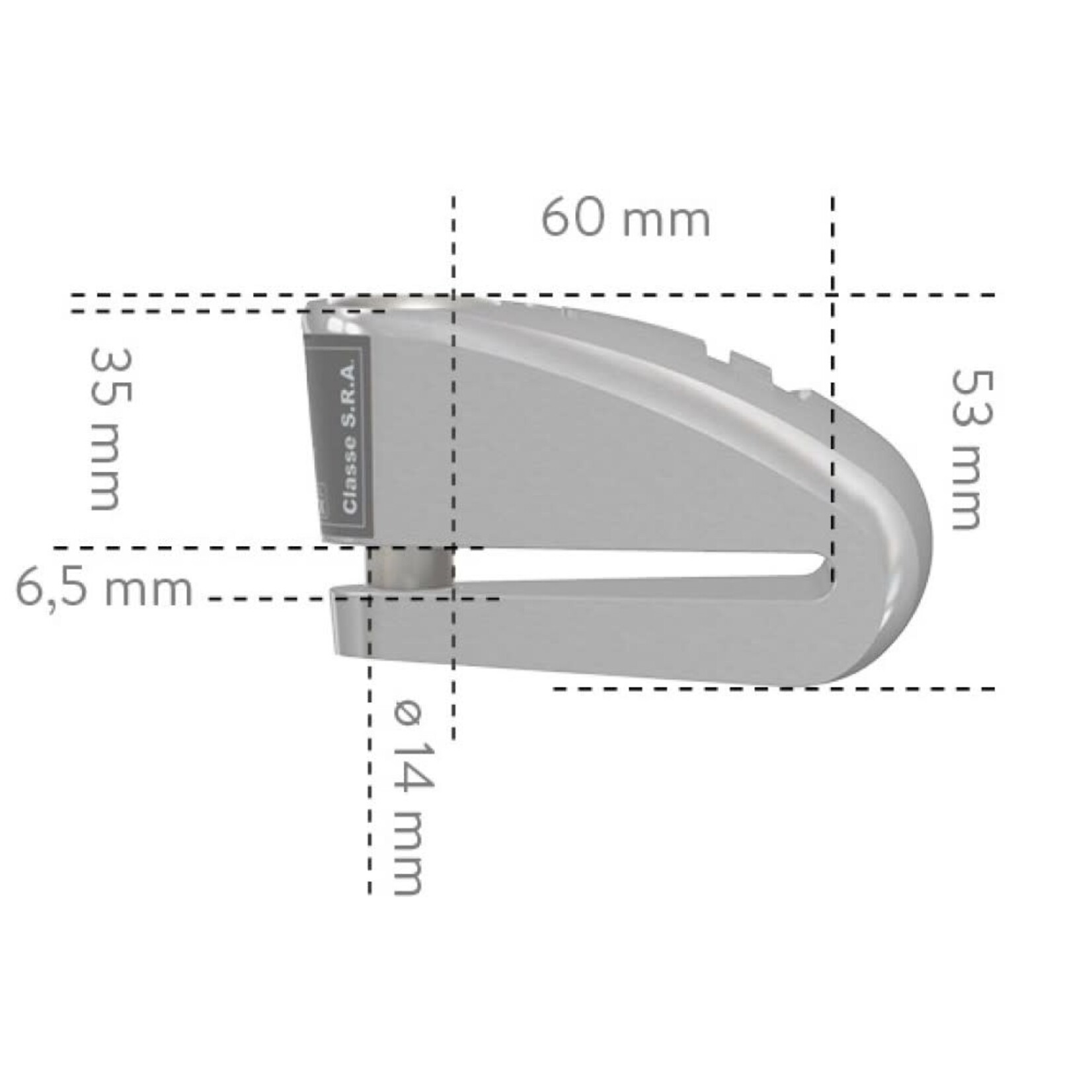 Auvray Auvray disc lock alarm b-lock 14 SRA dia 14mm