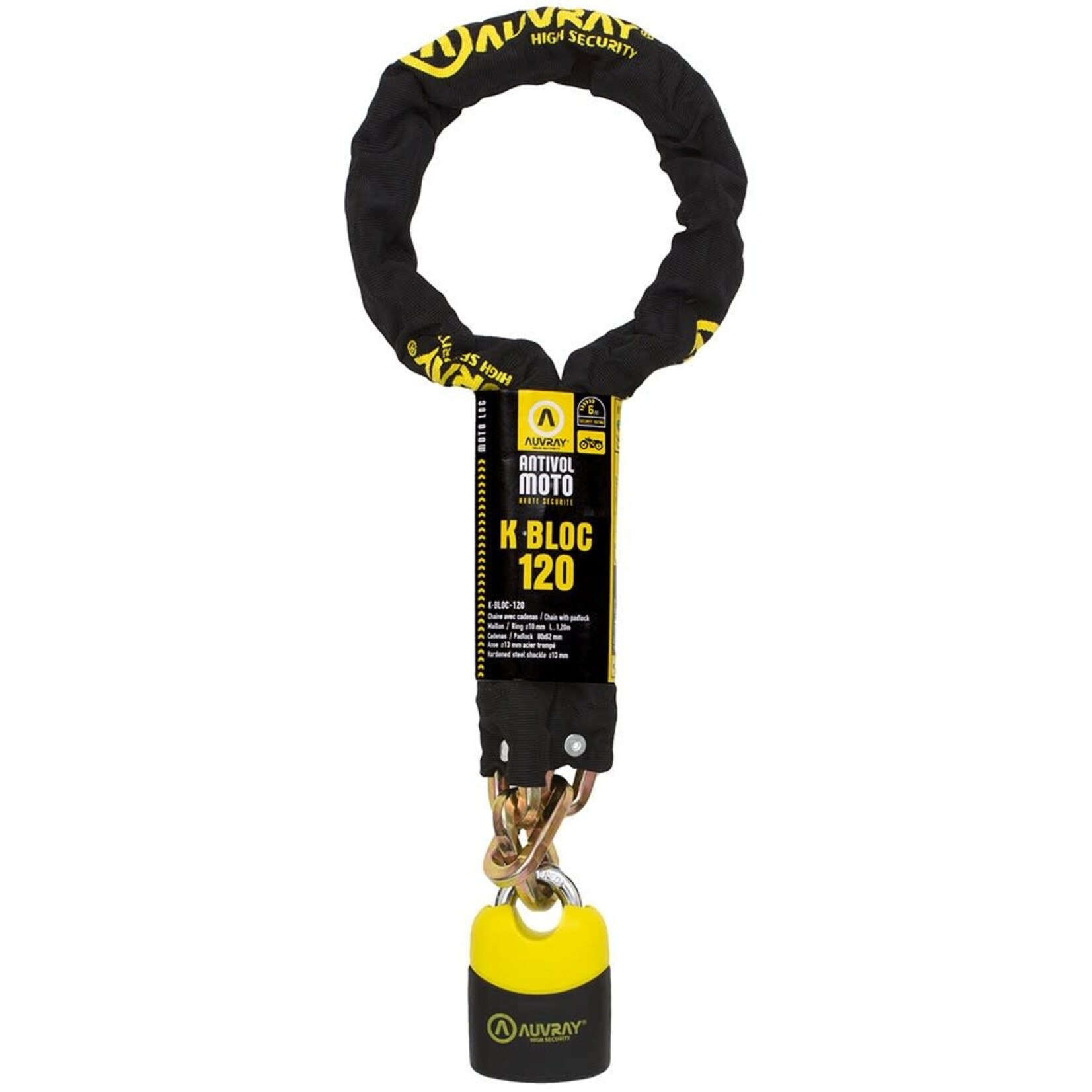 Auvray Auvray chain k-bloc dia 10mm / lock k-bloc dia 13mm 74X112 mm