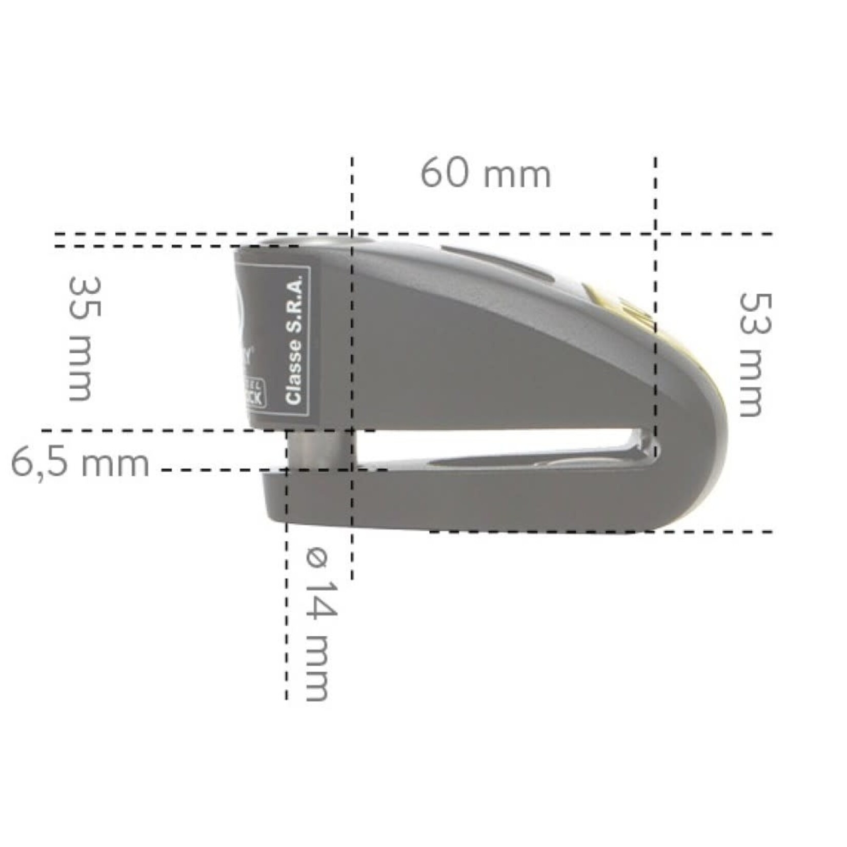 Auvray Auvray disc lock alarm b-lock 14 SRA dia 14mm