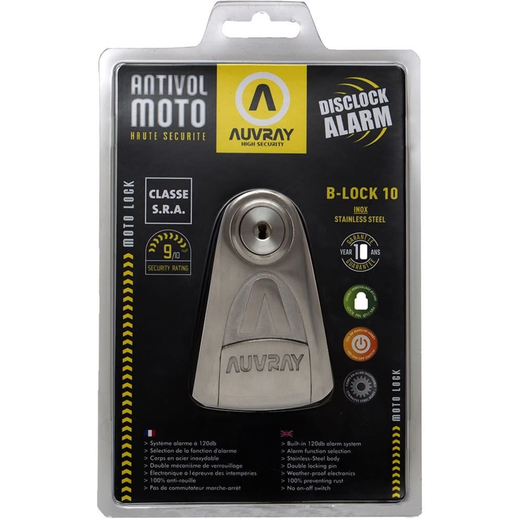 Auvray Auvray disc lock alarm b-lock 10 SRA dia 10mm