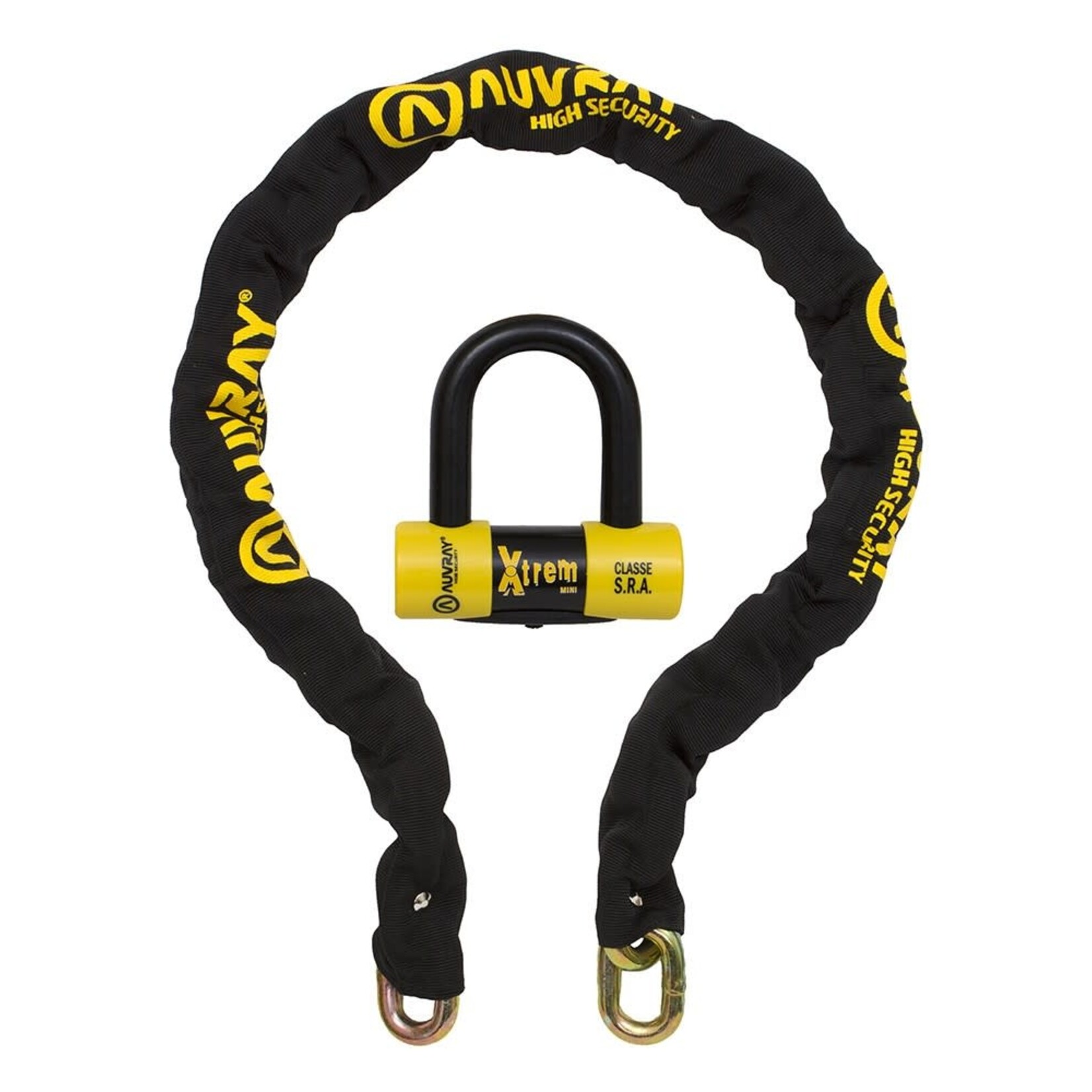 Auvray Auvray chain xtrem dia 13,5 mm SRA / disc lock xtrem mini dia 16 mm