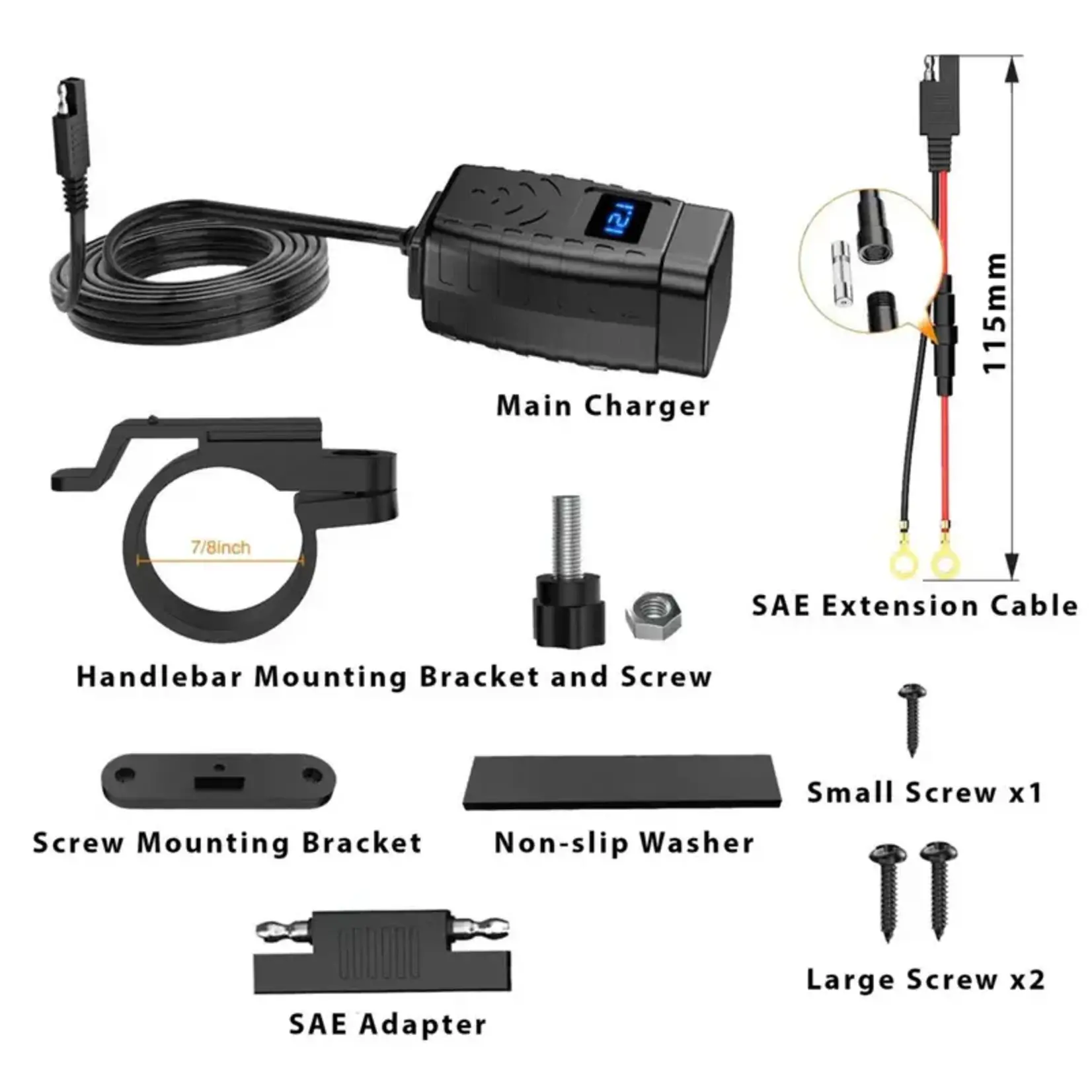 Ultimate Ultimate accessory handlebar usb-A + usb-c