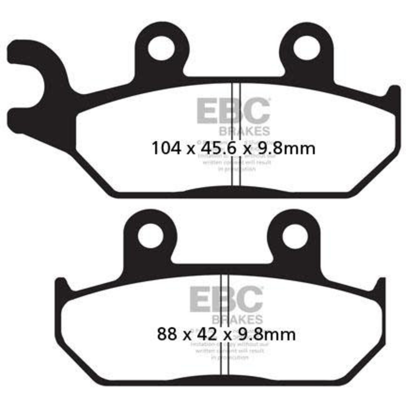 EBC EBC brake pad FA172 KEVLAR **U**