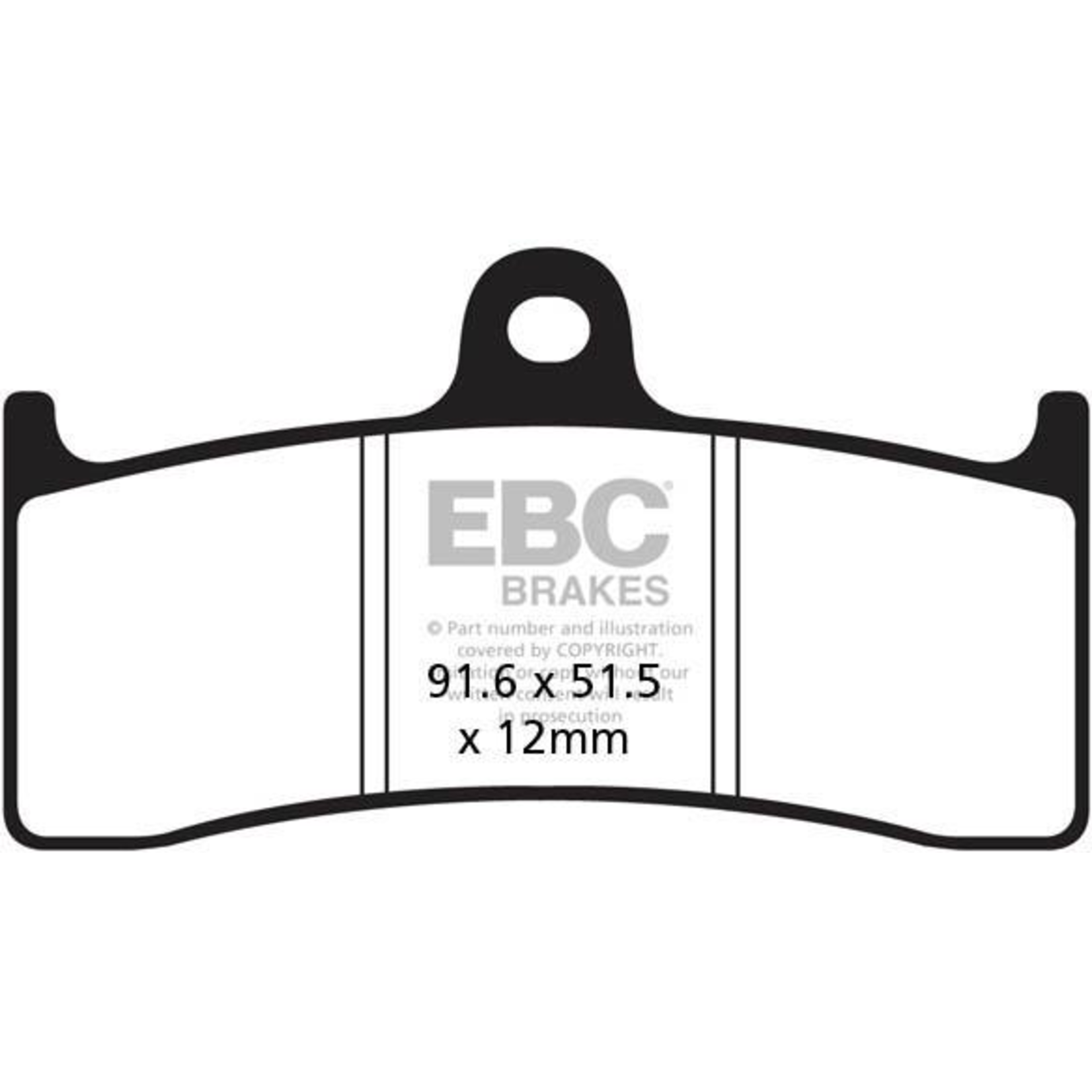 EBC EBC brake pad FA249 HH sinter