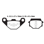 EBC EBC brake pad FA251 KEVLAR [MO192]