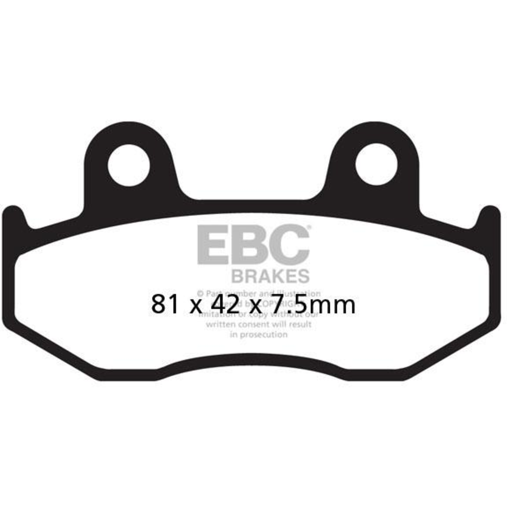 EBC EBC brake pad FA092/3 (SFA323/3)KEVLAR [MA58]