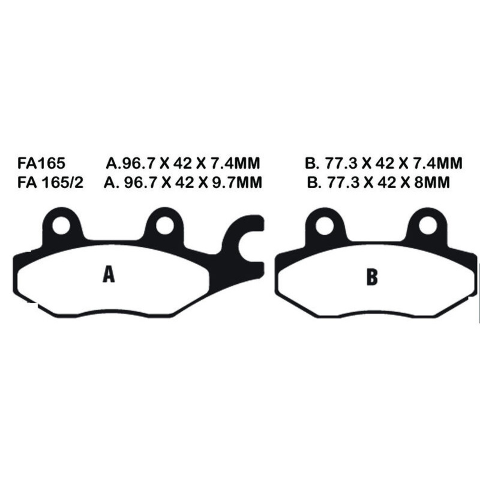 EBC EBC brake pad FA165 KEVLAR [MO138]