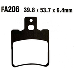 EBC EBC brake pad FA206 (sfa193) kevlar