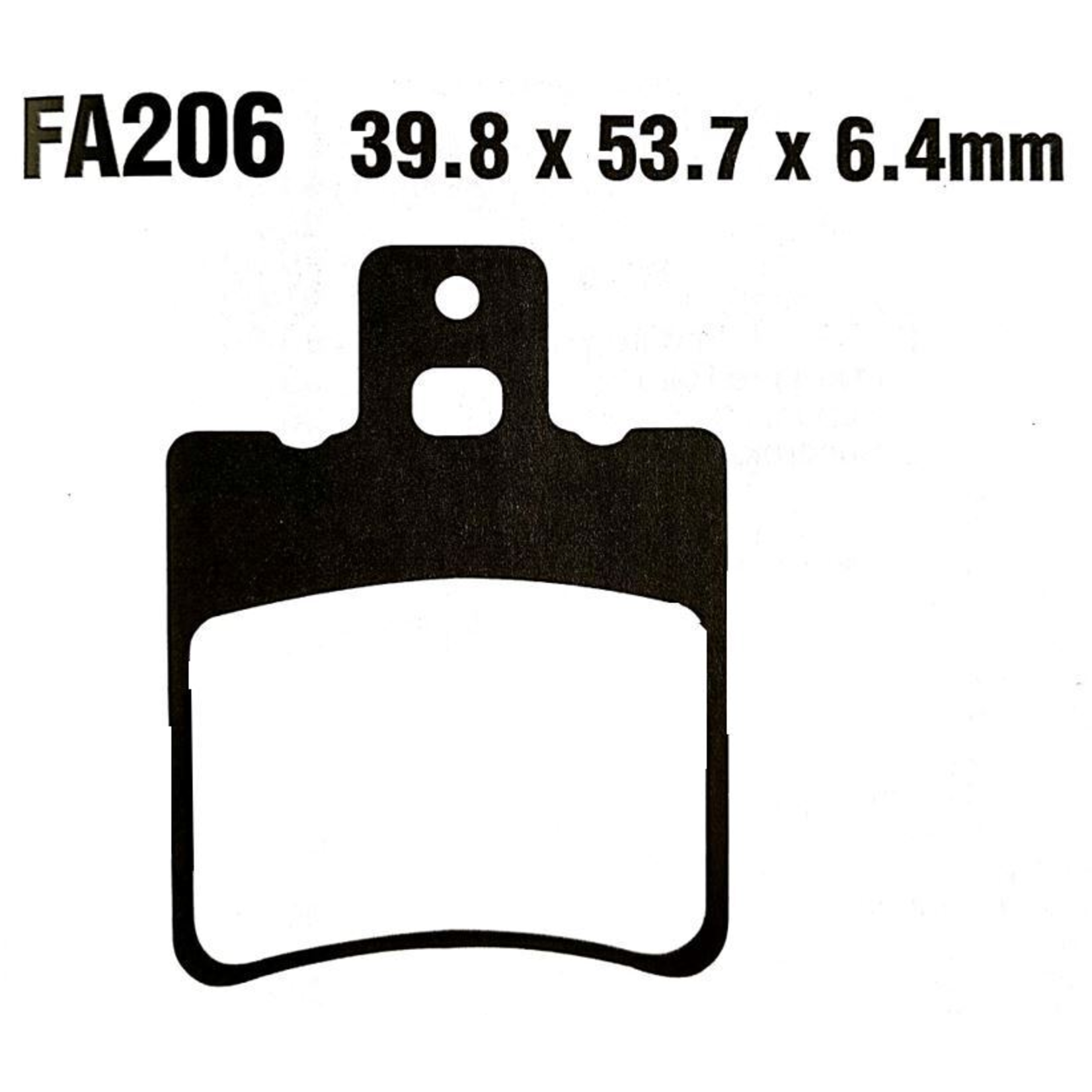EBC EBC brake pad FA206 (sfa193) kevlar