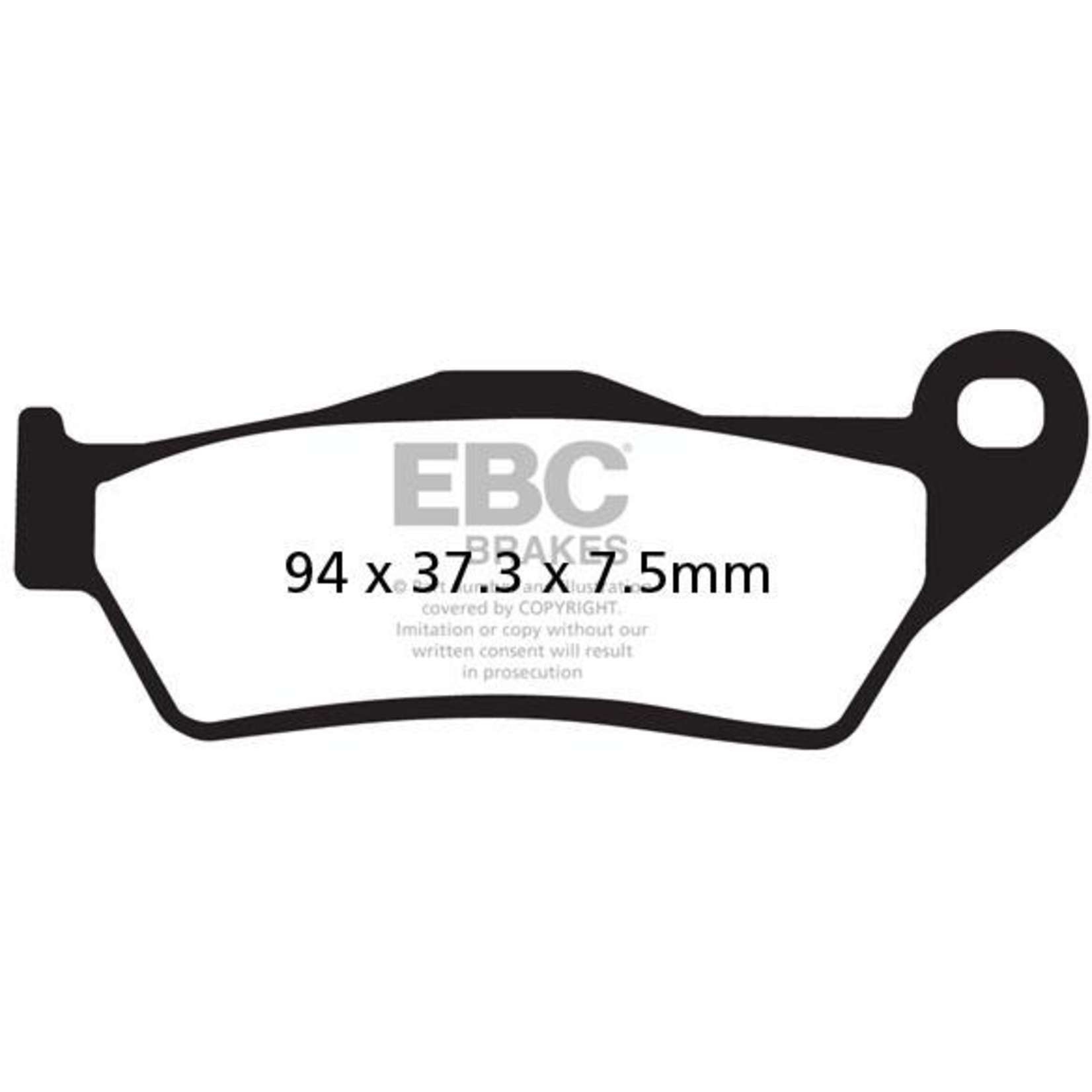 EBC EBC brake pad FA245 KEVLAR (fa181tt)