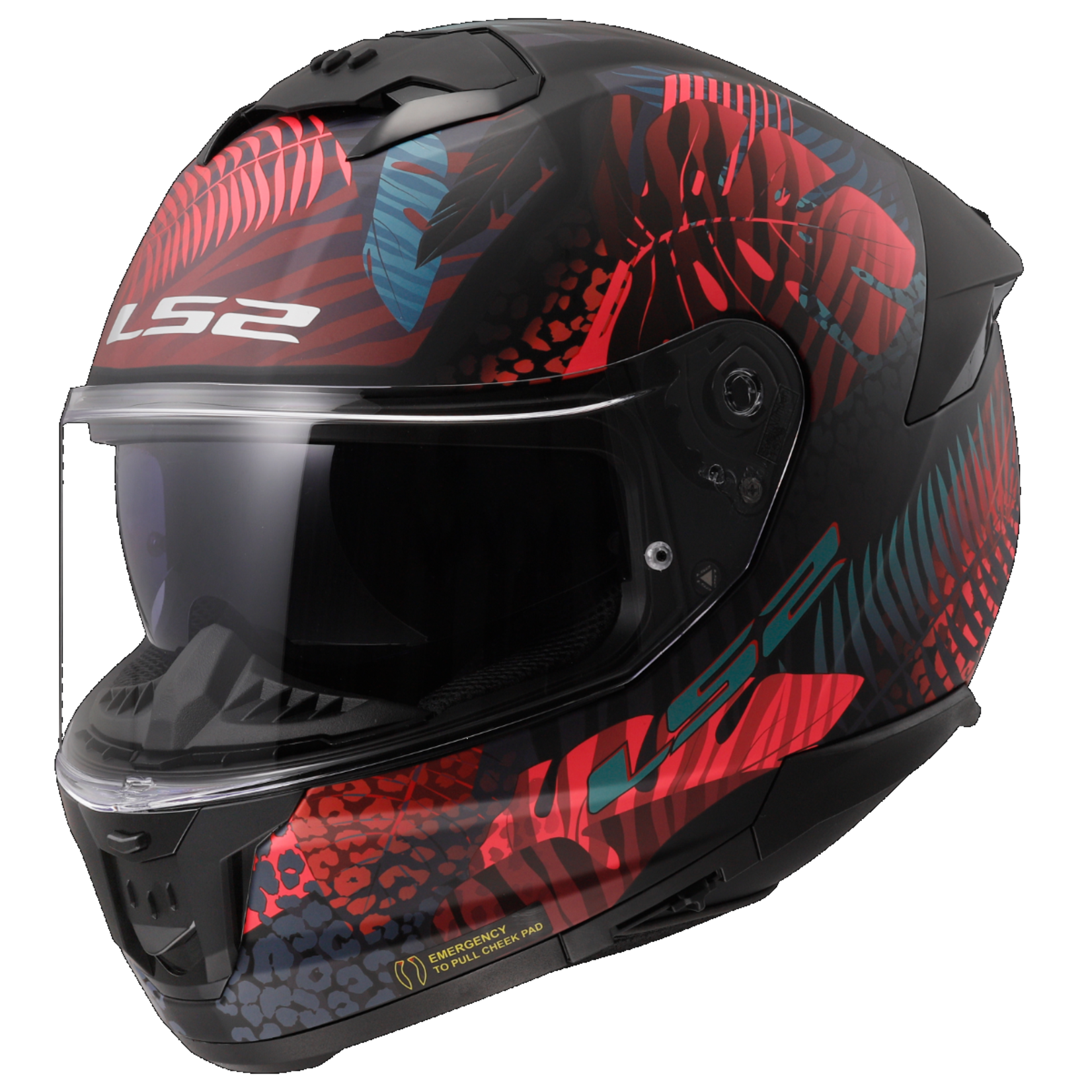 LS2 LS2 helmet FF808 STREAM II JUNGLE MATT.BLACK/PINK/BLUE