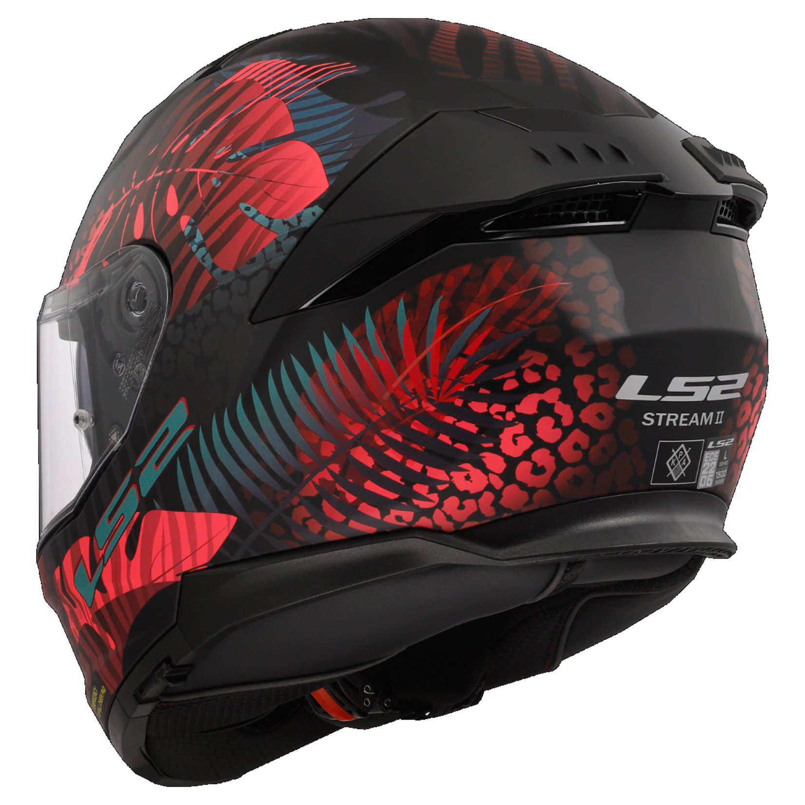 LS2 LS2 helmet FF808 STREAM II JUNGLE MATT.BLACK/PINK/BLUE