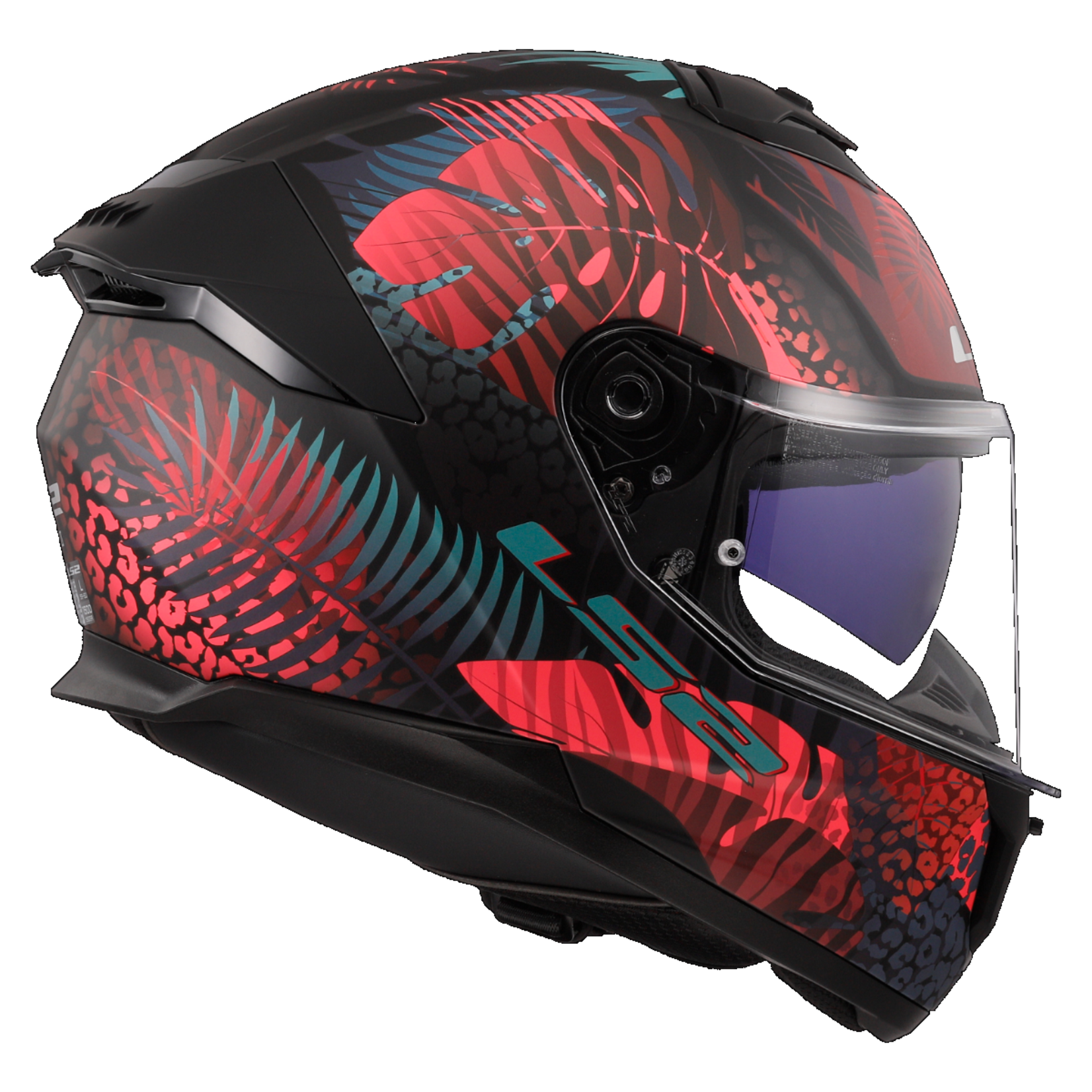 LS2 LS2 helmet FF808 STREAM II JUNGLE MATT.BLACK/PINK/BLUE