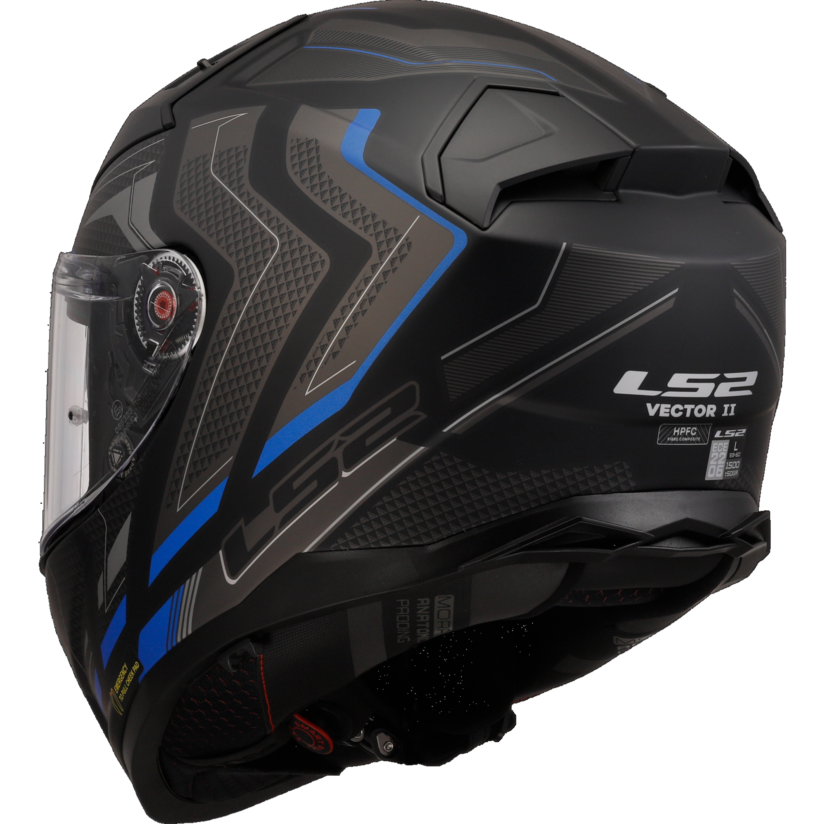 LS2 LS2 FF811 VECTOR II ALIZER M.BLACK BLUE