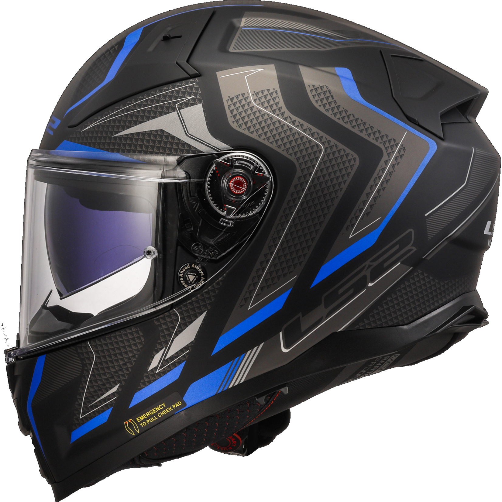 LS2 LS2 helmet FF811 VECTOR II ALIZER M.BLACK/BLUE